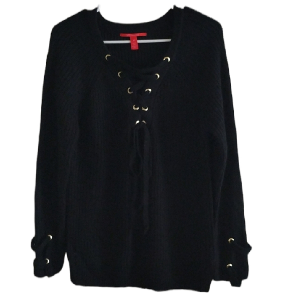 Chelsea and violet black sweater women's size medium